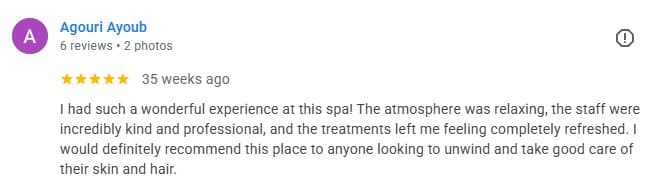 5-star guest review of Tropi Q head spa Hanoi — review 15